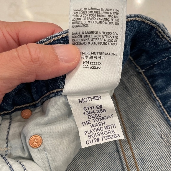 MOTHER Superior Tomcat jeans NWT - Picture 5 of 8